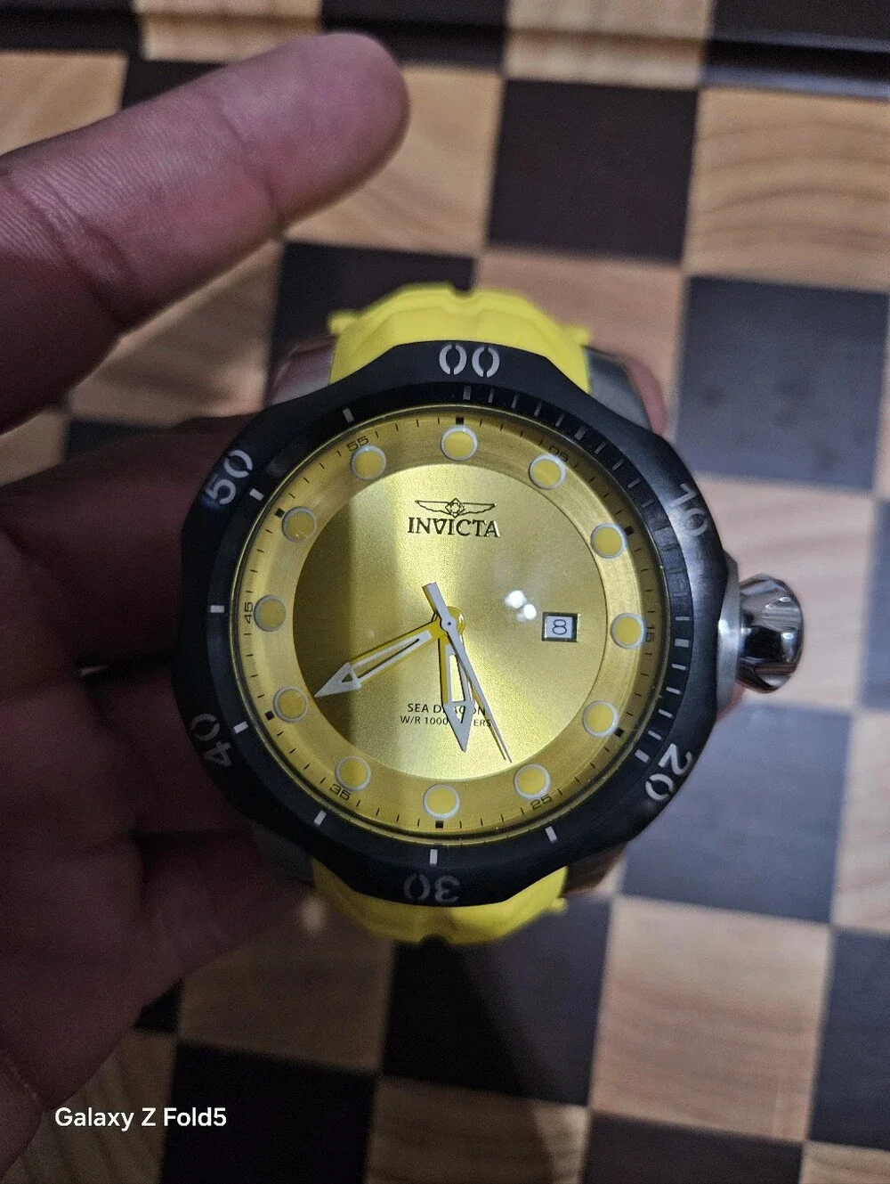 Invicta Men’s Yellow Sea Dragon Dive Watch 52mm